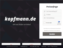 Tablet Screenshot of kopfmann.de